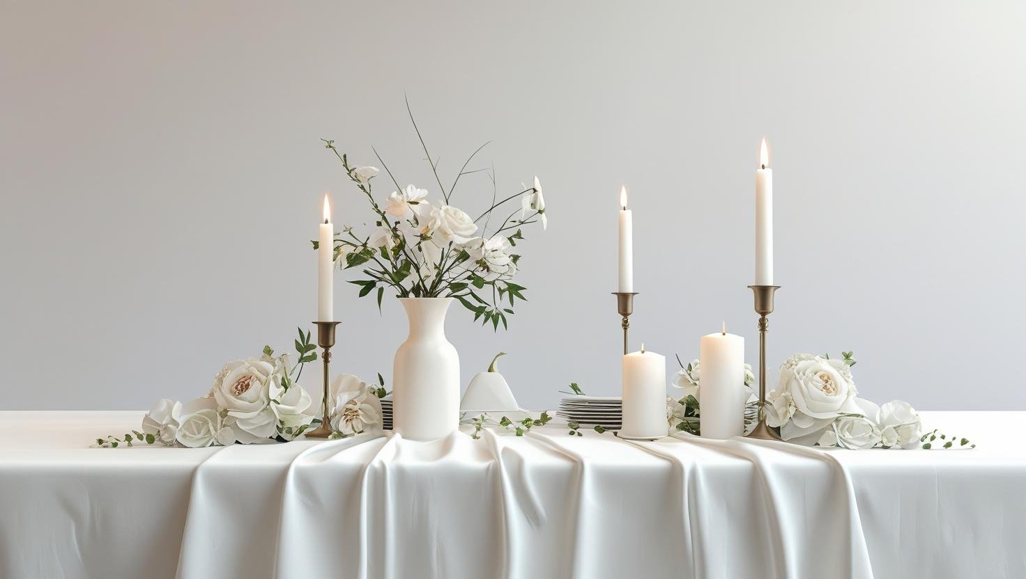 egyszerű esküvői dekoráció kevés KB